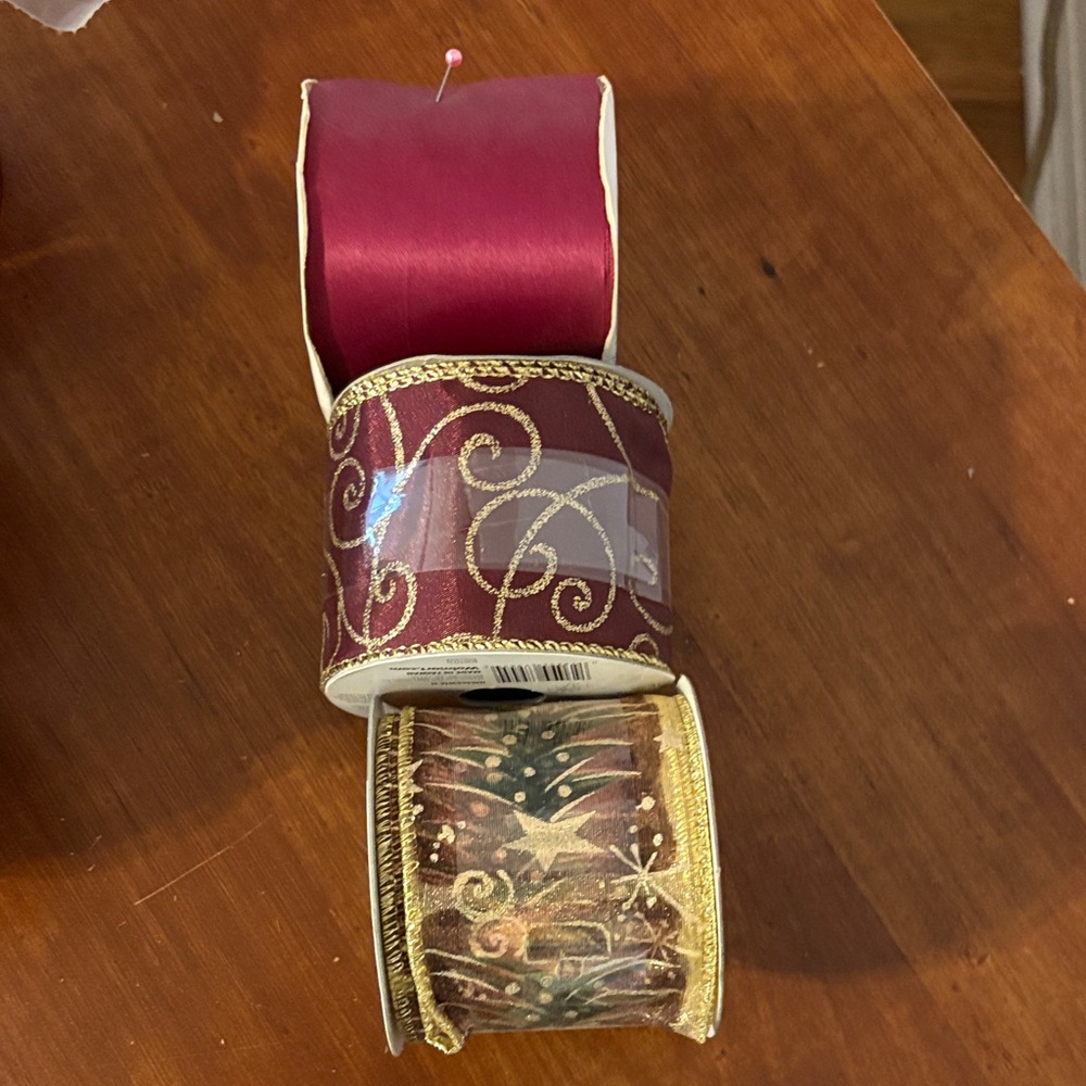 Elegant Holiday Ribbon Set-not full spools